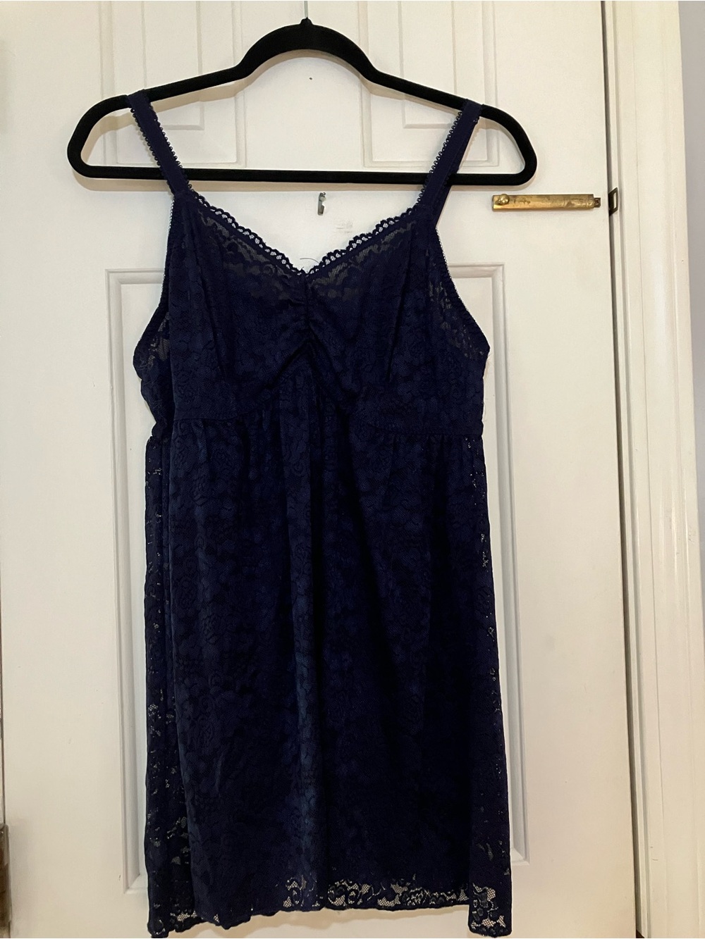 Torrid Size 2 (18-20) Navy Blue Simply Lace Babydoll Chemise